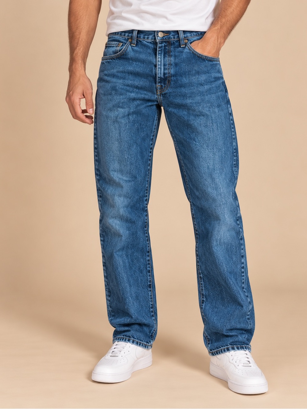 Wrangler Regular Fit Vintage Blue Jeans 36x32